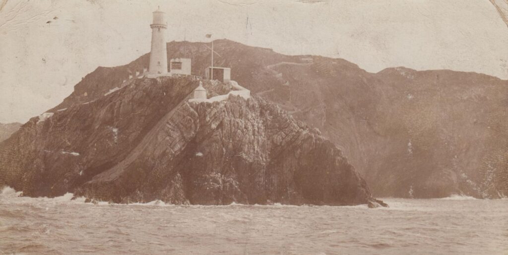 Picture postcard of South Stack lighthouse