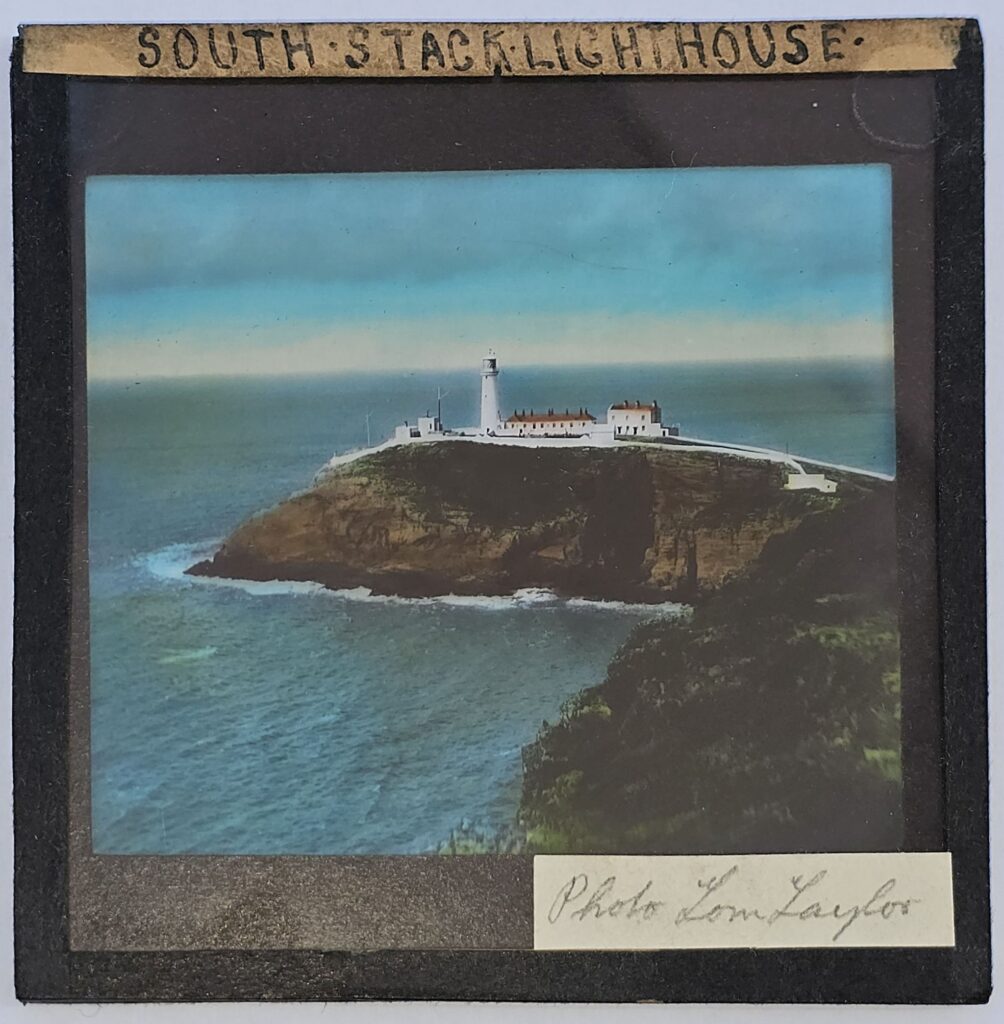 A Glass Slide of South Stack lighthouse